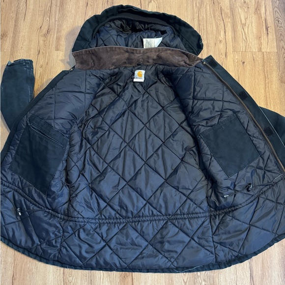 Vintage Carhartt Arctic Jacket w/ Hood Black Size XL - Picture 4 of 7